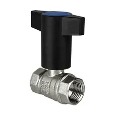 Кран шаровой 1/2" вн- вн. синяя руч. никелированный VALFEX VF.235.NT1.012.N/P59.B