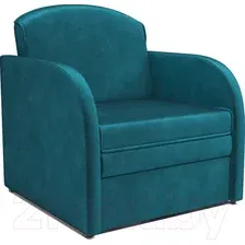 Кресло-кровать Mebel-Ars Малютка (бархат сине-зеленый Star Velvet 43 Black Green)