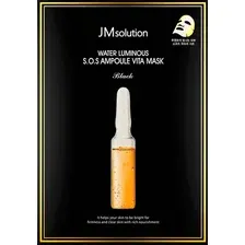 Маска для лица тканевая JMsolution Water Luminous S.O.S Ampoule Vita Plus Black (30мл)