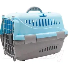 Переноска для животных ZooExpress Турне авиа 16411 (М, голубой)