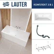 Ванна Lauter Oasis 190x90 21203090 (с каркасом и сифоном 21Y31010 хром)
