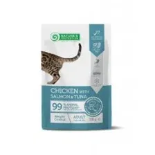 Пауч Nature's Protection, для контроля веса у кошек с курицей,лососем и тунцом, Weight Control, 100 г