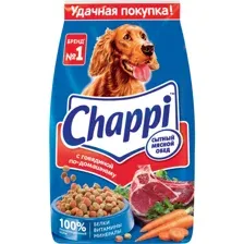 Корм для собак Chappi с говядиной по-домашнему,  2.5 кг