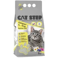 Наполнитель для туалета Cat Step Compact Gray Summer Field 8 кг