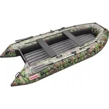 Надувная лодка Roger Boat Trofey 2900 (без киля, зеленый камуфляж/черный комби)