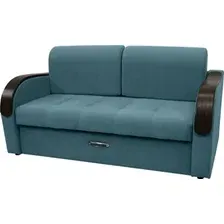 Диван Сириус Лидер-1 НПБ 185x110 (Eva 21 велюр зеленый)