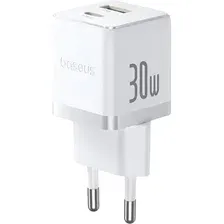 Сетевое зарядное Baseus Palm Fast Charger C+U 30W EU P1011160A213-01 (белый)