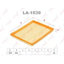 Воздушный фильтр LYNXAUTO LA-1539