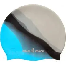 Шапочка для плавания Mad Wave Multi Adult BIG (голубой)
