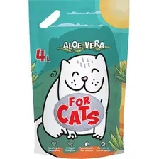 Наполнитель для туалета For Cats Силикагелевый с ароматом алоэ вера / TUZ919 (4л/1.55кг)