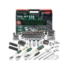 Набор инструментов 1/4" 3/8" 1/2" 6 граней ROCKFORCE LIGHT 172 предмета