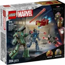 Конструктор LEGO Marvel Железный человек и боевая машина против дронов 76320