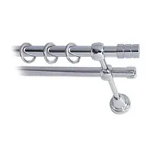 Карниз для штор Lm Decor Цилиндр 088 2р гладкий 25/16мм (хром, 4м)
