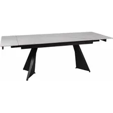 Кухонный стол Signal Laconi 160-220/90 (белый/черный)