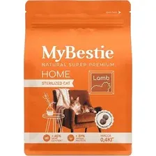 Сухой корм для кошек MyBestie Хоум Стерилизованный с ягненком / 4599-04-MBH-CAT (400г)