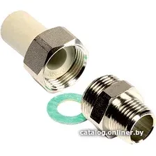 Фитинг Wavin Ekoplastik Штуцер ПП с наруж. резьб. 20х1/2'' [SSE02020XX]