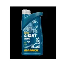 Масло четырехтактное SAE30 минеральное MANNOL 4-Takt Agro 1 л (97011)