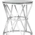 Журнальный столик Stool Group Вива 50x50 EET-080 (стекло черное/сталь серебристый)