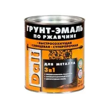 Грунт-эмаль Dali 3в1 по ржавчине cерый графит, 2л