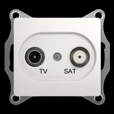 Розетка телевизионная Systeme Electric Glossa GSL000197 (белый)