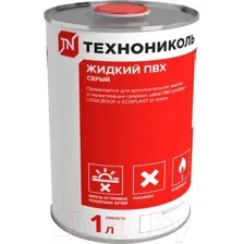 Клей-герметик Технониколь Жидкий с флаконом-аппликатором / 360957 (1л, серый)