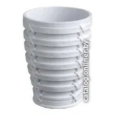 Стакан для зубной щетки и пасты Primanova Palm M-E59-01 (белый)