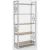 Стеллаж Hype Mebel Квадро 50x200 (белый/дуб галифакс натуральный)
