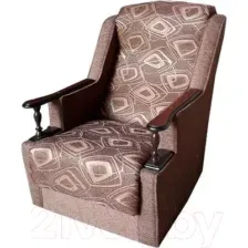 Кресло мягкое Асмана Анна с деревянными подлокотниками (шинил квадро 2)