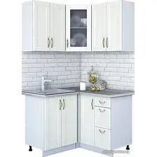 Готовая кухня Интерлиния Мила Крафт 1.2x1.2 (дуб полярный)