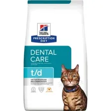 Hill's Prescription Diet t/d Dental Care для кошек (курица) 1,5 кг