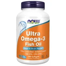 БАД Now Foods Ultra Omega-3 75% (180 капсул)
