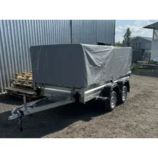 Двухосный прицеп AvtoS A25Р2B (2500x1500x300, R13, ресс. AL-KO, тент 1200мм Аэро)