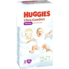 Трусики-подгузники Huggies Ultra Comfort Mega 3 Boy (54 шт)