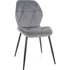 Стул Signal Rick Velvet Bluvel 14 (серый/черный)