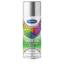 VIXEN VX-37040 Эмаль акриловая серое окно (RAL 7040) 520 мл аэрозоль