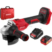 Шлифмашина угловая аккумуляторная WORTEX LX CAG 1812-1 E XLT SET (0329192)