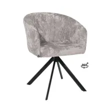 Стул SHELLY-R 360, m04 GREY BEIGE LUX\черный