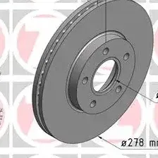 Тормозной диск ZIMMERMANN 250.1350.20 вентилируемый , передняя ось