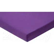 Простыня Альвитек Трикотажная на резинке 160x200 ПТР-БАК-160 (баклажан)