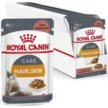 Пресервы Royal Canin Hair&Skin in Gravy кусочки в соусе 28x85 г