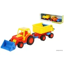 Погрузчик Полесье Базик трактор-погрузчик с прицепом 37657