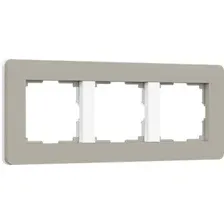 Рамка Werkel Split W0033067 (дымчатый/белый, Soft-Touch)