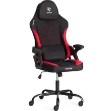 Кресло офисное Tetchair iShark (ткань, черный/красный)