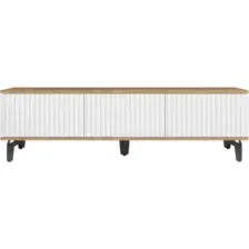 Тумба Shtabe Royal 5031 эко (белый-дуб кантри золотой-черный)