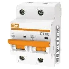 Выключатель автоматический TDM Electric ВА 47-100 2Р 50А (C) 10кА SQ0207-0063