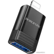 Адаптер Borofone BV18 Lightning - USB Type-A (черный)