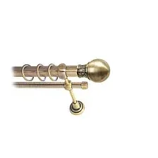 Карниз для штор Lm Decor Тифани 037 2р гладкий 25/16мм (антик, 1.8м)