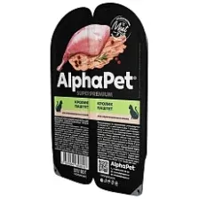 AlphaPet Superpremium паштет с кроликом для стерилизованных кошек 80 г