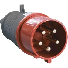 Вилка силовая Русский свет 32А 380В 5 pin 3PPEN IP44 IEK / 23958/ PSR02-032-5