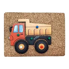 Развивающая игрушка WoodLand Toys Веселые гвоздики. Строительная техника / 118101